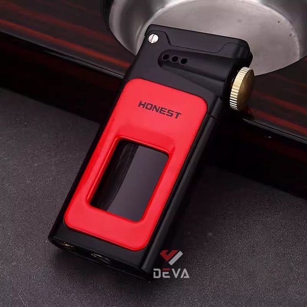 Bật lửa Honest bình xăng trong suốt có chốt khóa BCZ 805