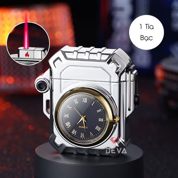 Bật lửa gas khò 1 tia kèm đồng hồ BDH 053