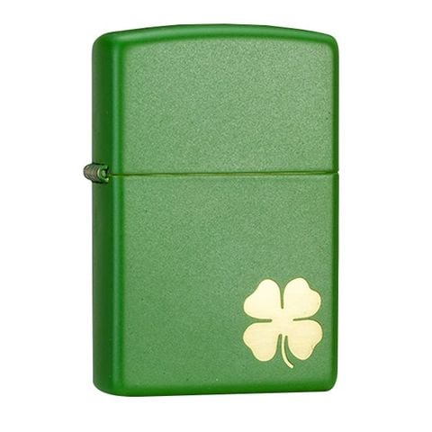 Bật lửa zippo Mỹ cỏ 4 lá sơn xanh Z51
