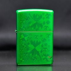 Zippo mỹ chính hãng đồng cỏ 4 lá Clover Meadow Z54