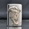 Bật lửa Zippo Mỹ chính hãng bàn tay chơi bài Full House Z56
