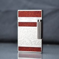 Bật lửa Dupont hoa văn bạc D46