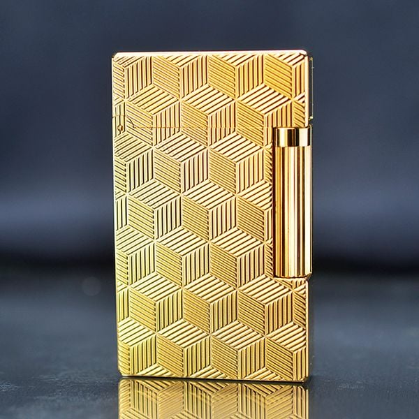 Bật lửa Dupont ô vuông 3D mã D49