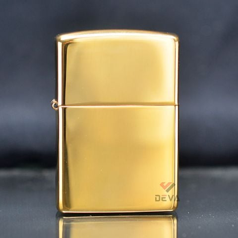 Bật lửa Zippo Mỹ vàng trơn bóng Z59