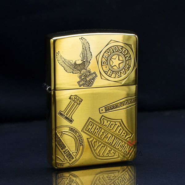 Zippo Khắc Logo Thương Hiệu Harley-Davidson ZN114