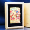 Zippo Bọc Lưới Mạ Vàng Đôi Lân Sư Rồng Tranh Tài ZN118
