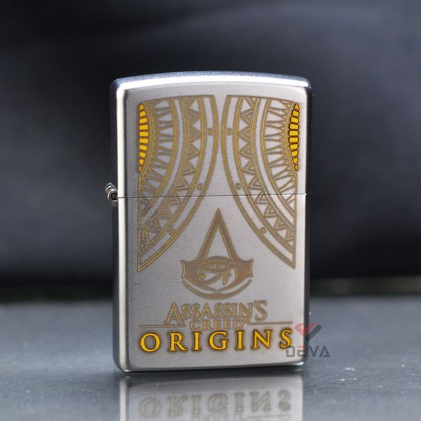 Zippo Satin Khắc Chủ Đề Game Assasin's Creed Origins Z312