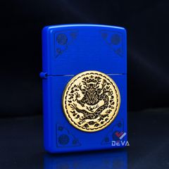 Zippo Dán Emblem Mề Đay Khắc Hình Rồng ZN123