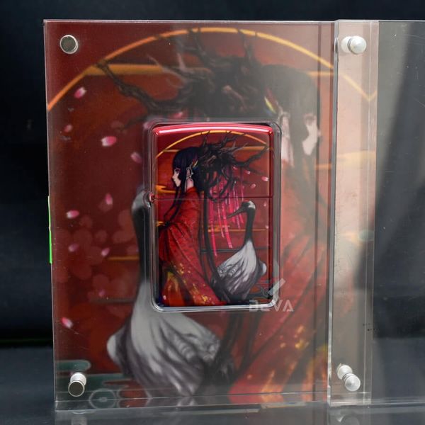 Zippo Hộp Mica Sơn Chủ Đề Hoạt Hình Cô Gái Mặc Hán Phục ZN124