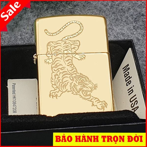 Zippo khắc ăn mòn con hổ Z313