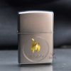 Zippo Satin Khắc Ngọn Lửa Zippo ZK77