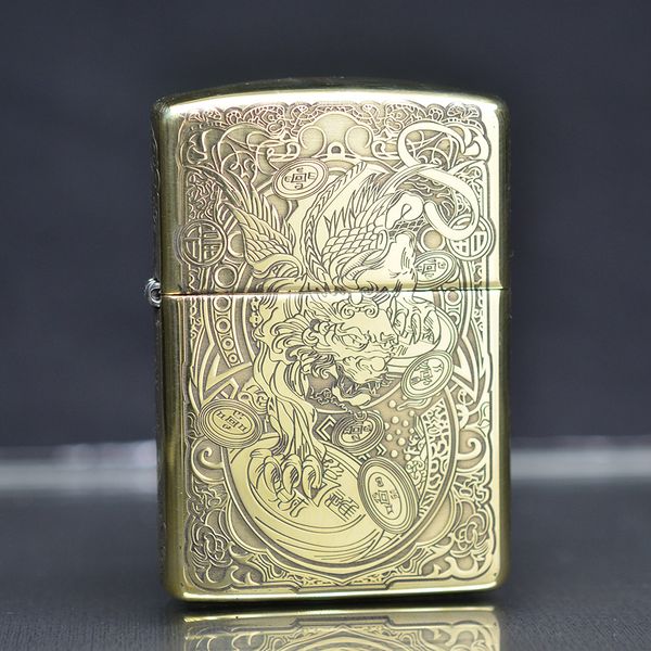 Zippo Họa Tiết Kỳ Lân ZN135
