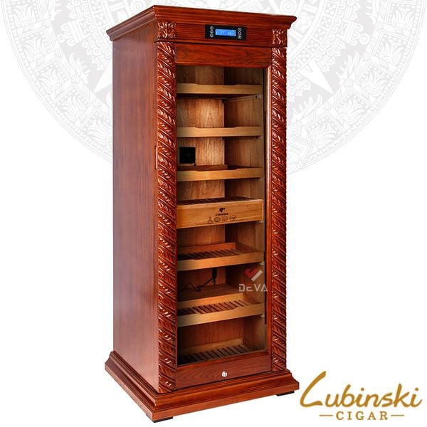 Tủ xì gà LUBINSKI nhiệt độ và độ ẩm gỗ tuyết tùng gỗ giữ ẩm LB 180