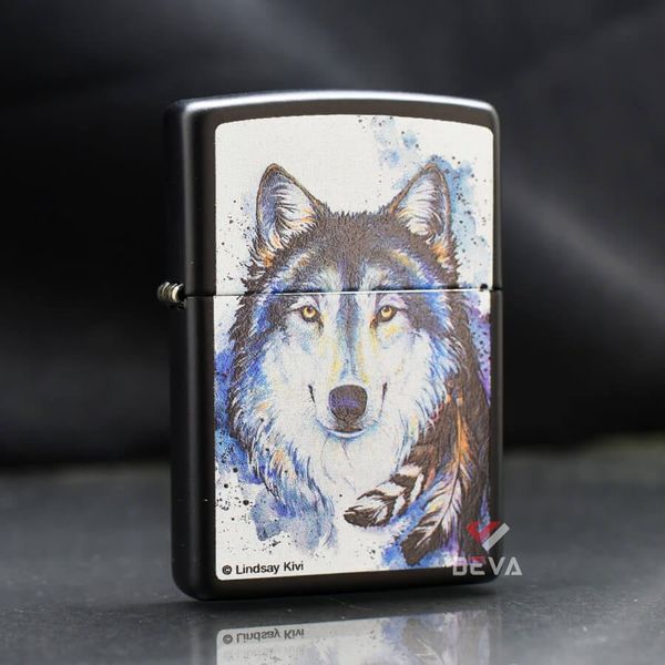 Zippo Chủ Đề Tác Phẩm Chó Sói Của Lindsay Kivi Z96