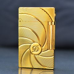 Bật Lửa ST Dupont Hồng Kông Vân Ngang Kẻ Đường Xoắn Ốc D127