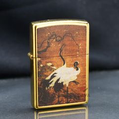 Zippo In Bức Tranh Bạch Hạc Dưới Tán Cây Đào ZN276