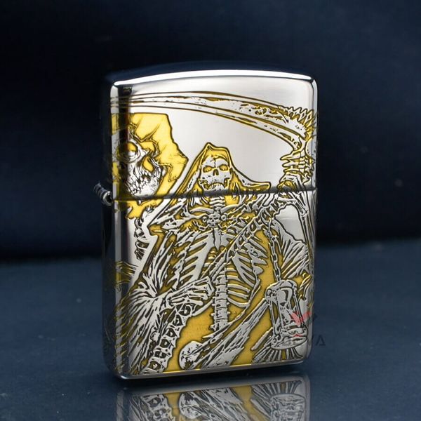 Zippo Armor Khắc Hình Ảnh Thần Chết The Death ZN168