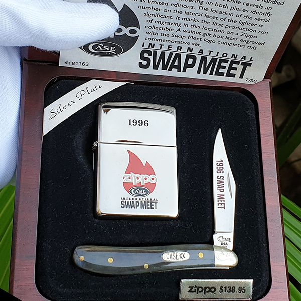 Set zippo dao Silver Plated Swapmeet 1996 C75