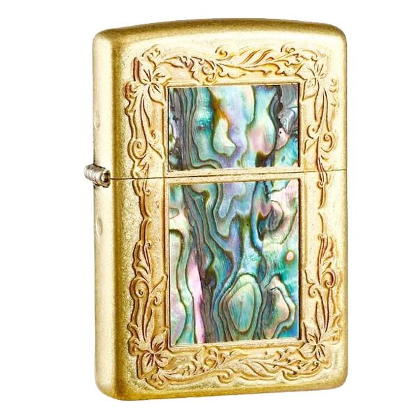 Zippo hoa văn khảm trai ZN169