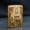 Zippo In Hình Vị Nữ Thần Tay Cầm Sen ZN273