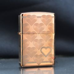 Zippo Trái tim Tình Yêu Heart Design Z326
