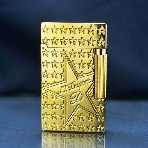 Mẫu mạ tính điện Bật lửa Dupont sao vàng D85V