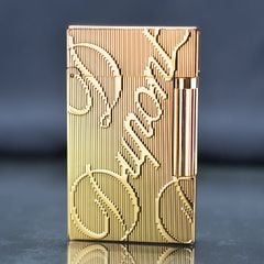 Bật lửa ST Dupont Hong Kong chữ nổi màu vàng D92