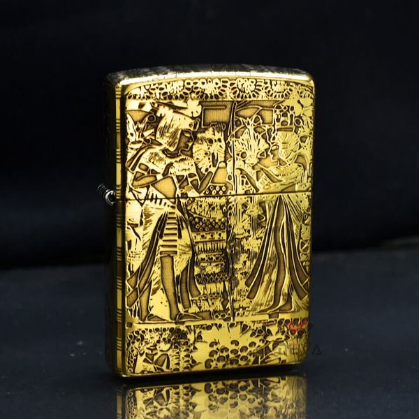 Zippo Khắc Tranh Vẽ Phong Cách Ai Cập Cổ Đại ZN214