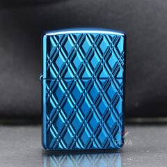 Zippo Armor Xanh Vân Kim Cương 3D Blue Diamonds Design Z332