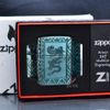 Zippo Armor Xanh Ngọc Bích Khắc Rồng Elegant Dragon Design Z336
