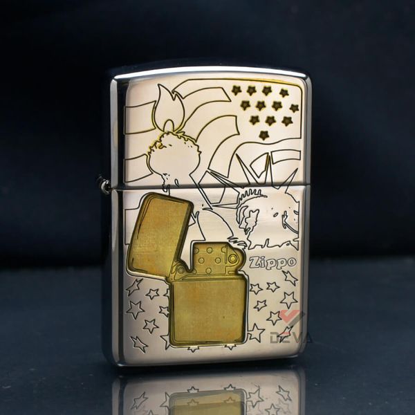 Zippo Armor Khắc Chiếc Zippo Và Các Biểu Tượng Hoa Kỳ ZN262