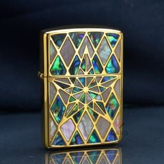 Zippo Armor Khảm Trai Biểu Tượng Ngôi Sao ZN226