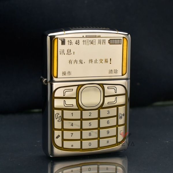 Zippo Armor Khắc Giao Diện Điện Thoại Di Động Nokia ZN248