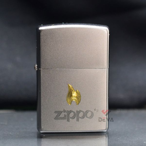 Zippo Satin Khắc CNC Ngọn Lửa Thương Hiệu Zippo ZK106