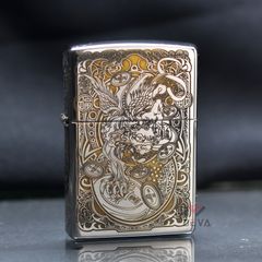 Zippo Khắc CNC Họa Tiết Kỳ Lân ZK119