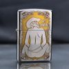 Zippo Khắc Hình Cô Gái Cao Bồi ZK120-ZK120A