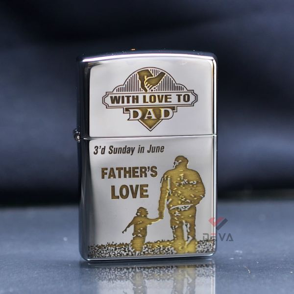 Zippo Khắc CNC Chủ Đề Ngày Của Cha Father's Day ZK122