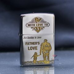 Zippo Khắc CNC Chủ Đề Ngày Của Cha Father's Day ZK122