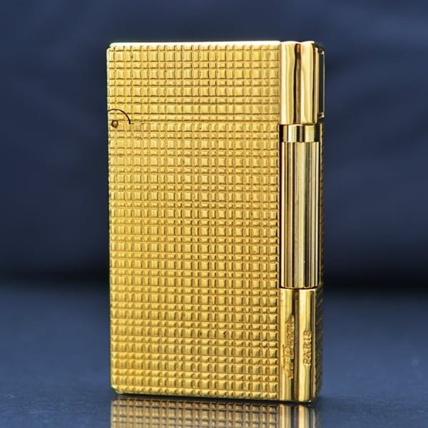 Bật lửa ST Dupont vàng ô vuông D109