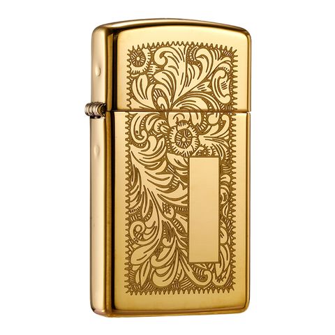 Zippo Mỹ chính hãng Slim hoa văn Venetian Z156