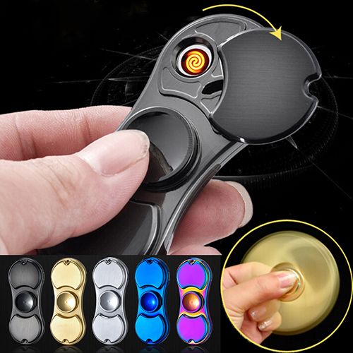 Bật lửa sạc điện con quay spinner