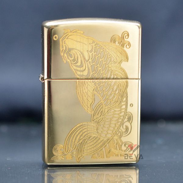Bật lửa Zippo khắc CNC cá chép Z167
