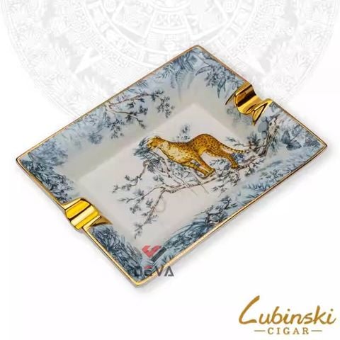 Gạt tàn 2 điếu hoa văn hổ AS 420