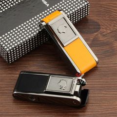 Bật lửa khò 2 tia Cohbia kèm đục Cigar H080