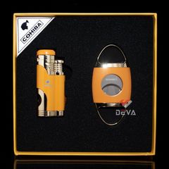 Set Phụ Kiện Xì Gà Dao Cắt Bật Lửa 2 món T-14A