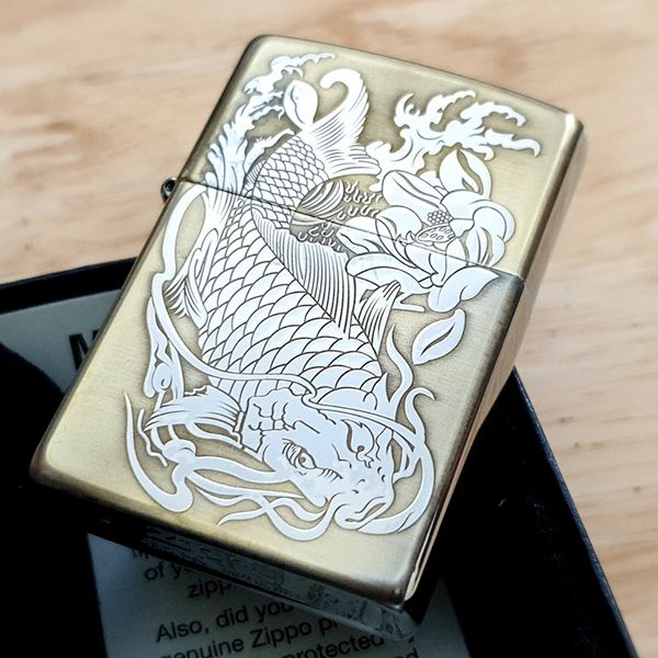 Khắc hình cá chép ZK137