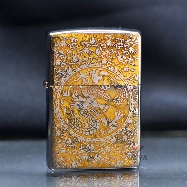 Zippo Khắc CNC Chủ Đề Rồng Phượng ZK142