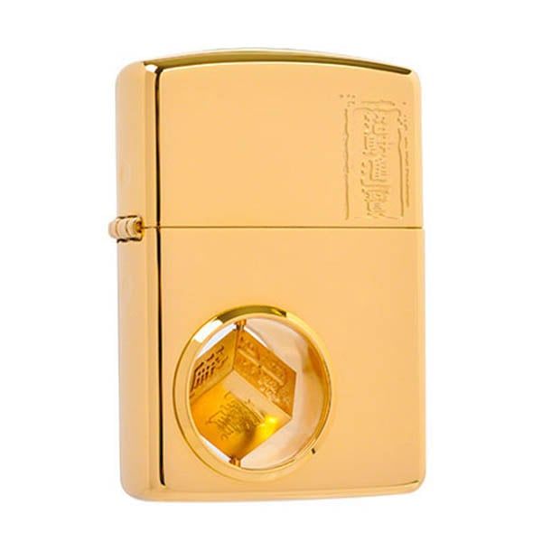 Zippo Xuất Nhật Mạ Vàng Cực Đẹp ZN277