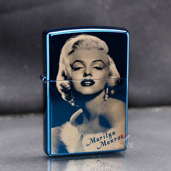 Zippo Xanh In Chủ Đề Nữ Minh Tinh Điện Ảnh Marilyn Monroe ZN279