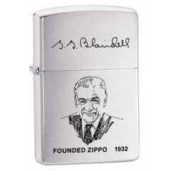Zippo Founders lighter Brushed Chrome Z353